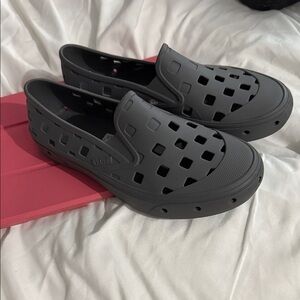 Vans Men's Black Slip-On Loafers